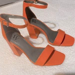 Orange Fancy heels!!! Worn ONCE
